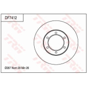 TRW | Bremsscheibe | DF7412