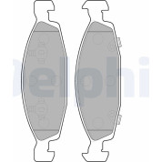 Delphi | Bremsbelagsatz, Scheibenbremse | LP1557