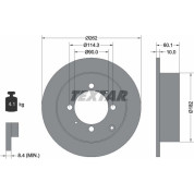 Textar | Bremsscheibe | 92104000