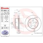 Brembo | Bremsscheibe | 09.9905.11