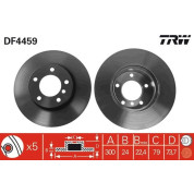 TRW | Bremsscheibe | DF4459