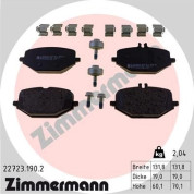 Zimmermann | Bremsbelagsatz, Scheibenbremse | 22723.190.2