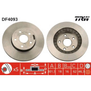 TRW | Bremsscheibe | DF4093