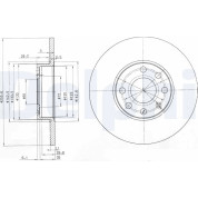 Delphi | Bremsscheibe | BG3402