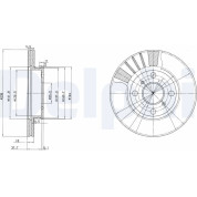 Delphi | Bremsscheibe | BG3424