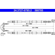 ATE | Seilzug, Feststellbremse | 24.3727-0785.2