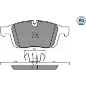 Meyle | Bremsbelagsatz, Scheibenbremse | 025 223 8619/PD