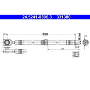 ATE | Bremsschlauch | 24.5241-0396.3