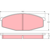 TRW | Bremsbelagsatz, Scheibenbremse | GDB747