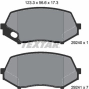 Textar | Bremsbelagsatz, Scheibenbremse | 2924001