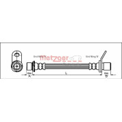 Metzger | Bremsschlauch | 4112171