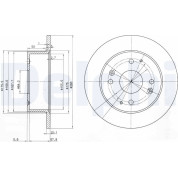 Delphi | Bremsscheibe | BG3677