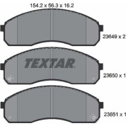 Textar | Bremsbelagsatz, Scheibenbremse | 2364901