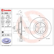 Brembo | Bremsscheibe | 09.D892.11