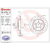 Brembo | Bremsscheibe | 08.A725.1X