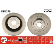 TRW | Bremsscheibe | DF4278