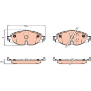 TRW | Bremsbelagsatz, Scheibenbremse | GDB2143