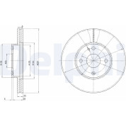 Delphi | Bremsscheibe | BG2804