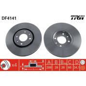 TRW | Bremsscheibe | DF4141