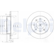 Delphi | Bremsscheibe | BG4017