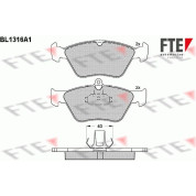 FTE | Bremsbelagsatz, Scheibenbremse | 9010104