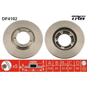 TRW | Bremsscheibe | DF4102