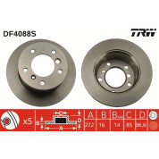 TRW | Bremsscheibe | DF4088S