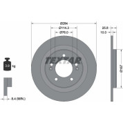 Textar | Bremsscheibe | 92252703