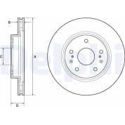 Delphi | Bremsscheibe | BG4764C