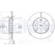 Delphi | Bremsscheibe | BG3658