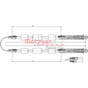 Metzger | Seilzug, Feststellbremse | 321.20