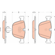 TRW | Bremsbelagsatz, Scheibenbremse | GDB1892