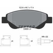 Textar | Bremsbelagsatz, Scheibenbremse | 2395901