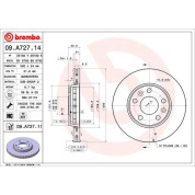 Brembo | Bremsscheibe | 09.A727.11