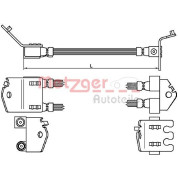 Metzger | Bremsschlauch | 4112543