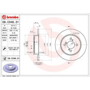 Brembo | Bremsscheibe | 08.C046.31