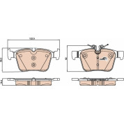 TRW | Bremsbelagsatz, Scheibenbremse | GDB2071