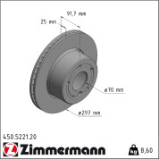 Zimmermann | Bremsscheibe | 450.5221.20