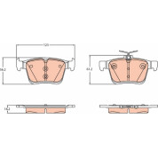 TRW | Bremsbelagsatz, Scheibenbremse | GDB2179