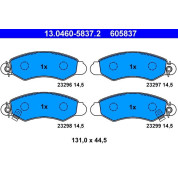 ATE | Bremsbelagsatz, Scheibenbremse | 13.0460-5837.2