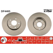 TRW | Bremsscheibe | DF4465