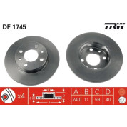 TRW | Bremsscheibe | DF1745