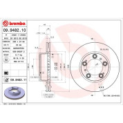 Brembo | Bremsscheibe | 09.9482.11