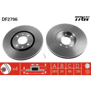 TRW | Bremsscheibe | DF2796