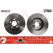 TRW | Bremsscheibe | DF4373