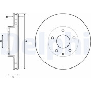 Delphi | Bremsscheibe | BG4712C