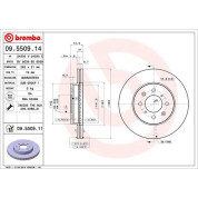 Brembo | Bremsscheibe | 09.5509.11