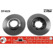 TRW | Bremsscheibe | DF4029