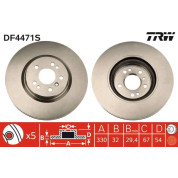 TRW | Bremsscheibe | DF4471S