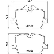 Brembo | Bremsbelagsatz, Scheibenbremse | P 06 114